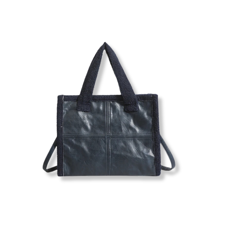 Bolsa Tote Média Faux Fur